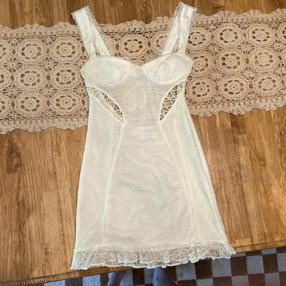 Outcast - White Lace Mini Dress